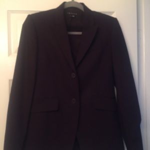 Theory Dark Purple Long Blazer.